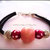 Bracciale in Alcantara con Trollbeads in Legno - Mod. 12