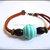 Bracciale in Alcantara con Trollbeads in Legno - Mod. 16