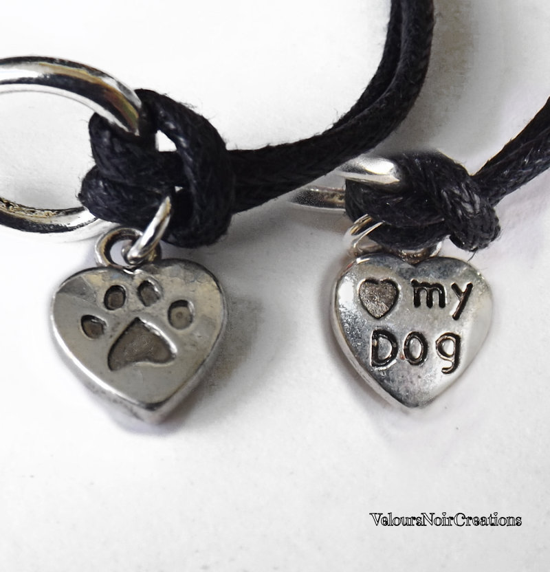 Bracciale Catena Uomo Donna Con Ciondolo Zampa Cane E Gatti - Portafortuna In Argento