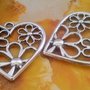 CHARM CIONDOLO GRANDE CUORE IN ARGENTO TRAFORATO - HOBBY CREATIVI 