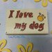 Magnete in legno "MY DOG"