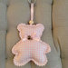 Portachiavi Teddy Bear rosa/Bomboniera/Idea regalo