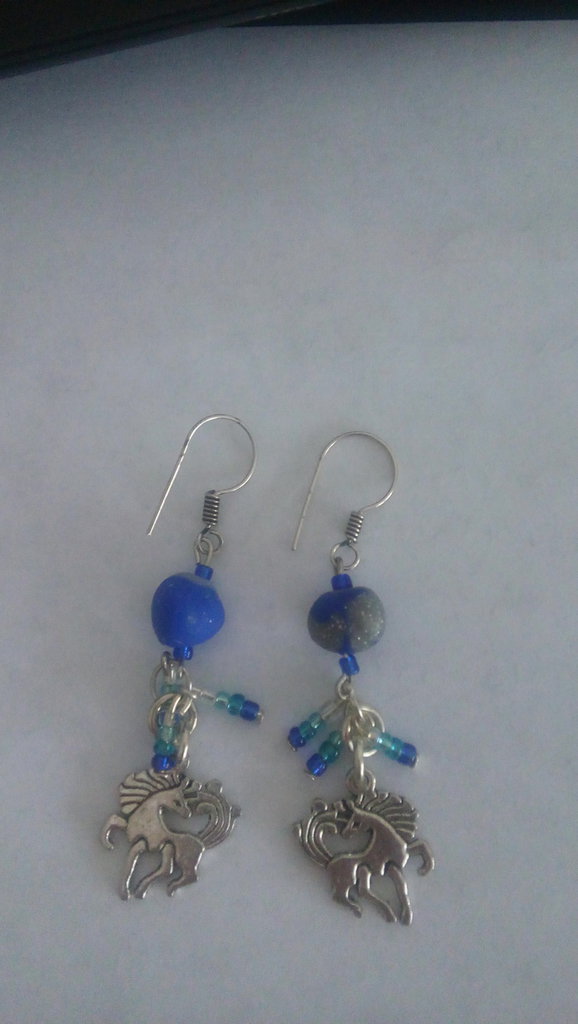 Bellissimi Orecchini Pendenti A Cavallo Multicolore, Idea Regalo Con Confezione, Spedizione Rapida - Foto 3