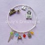  Bracciale rigido ispirato HARRY POTTER boccino d'oro Hogwarts saetta cappello Gufo Libro Case Grifondoro Serpeverde HP