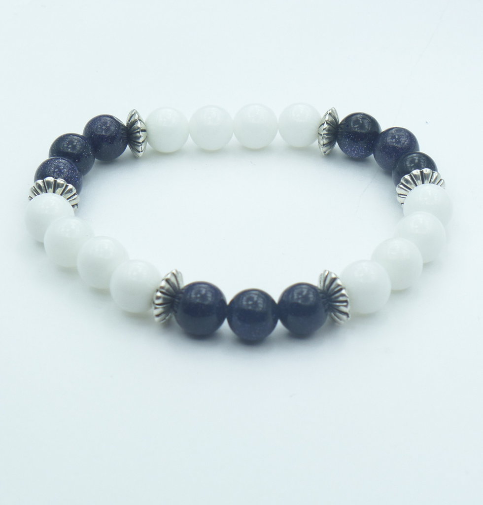 Bracciale Tamashii® Classico Originale Con Pietre 8 Mm Pietra Di Luna - Foto 6