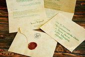 Lettera d'ammissione a Hogwarts TERZO ANNO, di Harry Potter o personalizzata! Con permesso di Hogsmeade