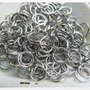 150 pz ANELLINI 6X0.7mm COLOR NIKEL,metal jump ring#093