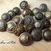 Bottone in acrilico color bronzo (diverse misure) (cod.new) 