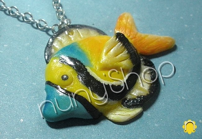 Collana Lunga Con Barchetta E Pesce Rosso Barbara Burgio Bbc27 - Foto 5