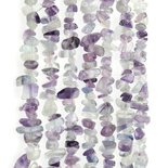 Perle Fluorite Naturelle Facettée 16 Mm - Fil De 39 Cm - Multicolore Transparente - Qualité Excellente