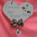 CUORE  " I LOVE MY JACK RUSSELL" SHABBY SCHIC 
