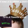 Cappello corona NOME compleanno battesimo festa principessa diadema nubilato