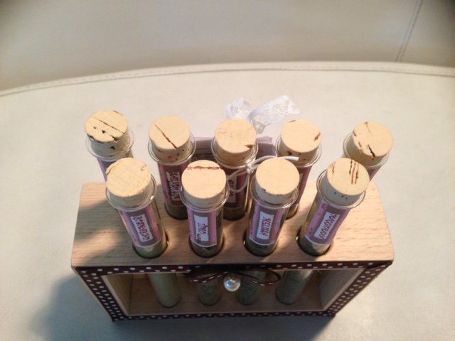 Portaprovette In Legno Per 12 Bicchieri - Supporto Da Laboratorio Con 6 Barre E Fori Da 22 Mm - Foto 5