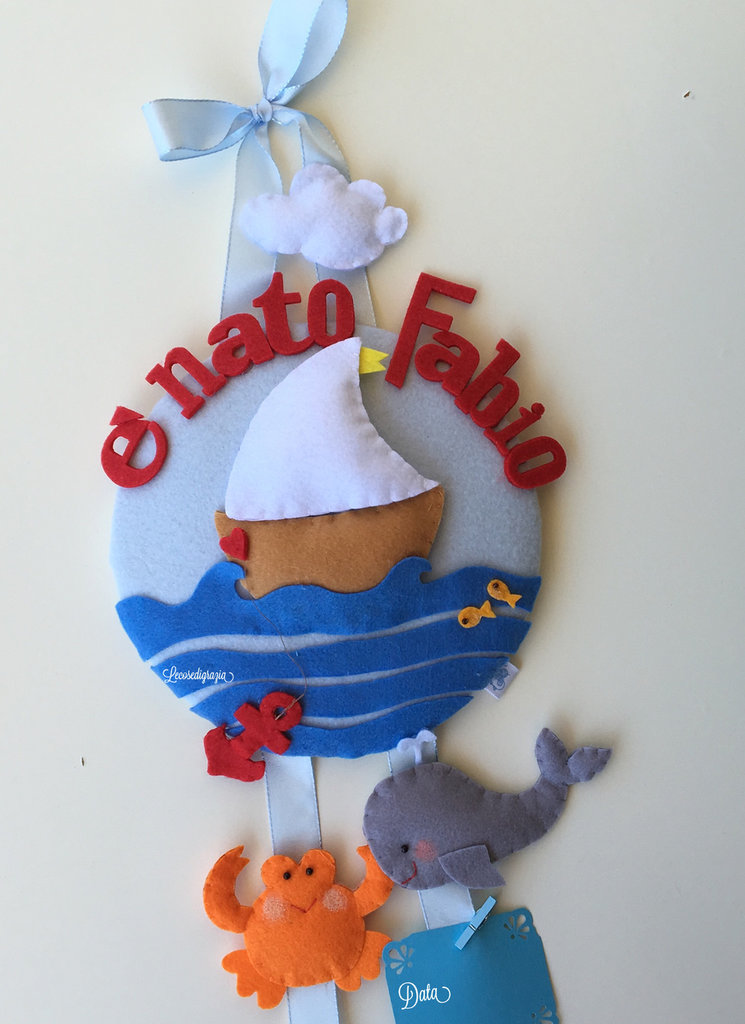 Fiocco barca a vela Bambini Nascita di lecosedigrazia su MissHobby