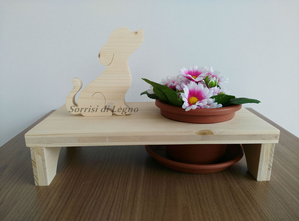 Supporto per vaso da fiori rotante per esterni, supporto per piante con ruote con serratura, colore legno, rotondo, diametro 30 cm | Leroy Merlin