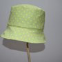 Cappello modello pescatore in cotone a pois 