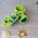sandali a uncinetto in cotone per bimbo neonato