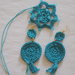 ANELLO turchese in cotone con perla.Parte di una parure di 4 articoli(disponibili:orecchini,collana,bracciale).Personalizzabile a richiesta