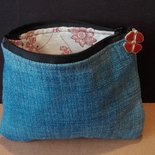 Astuccio Trousse In Jeans Con Cerniera Donna Borsellini E Bea