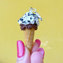 Charm cono gelato stracciatella e cioccolato - Handmade chocolate ice-cream charm