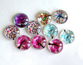 4 Cabochon TREE MIX PRL11 4 Cabochon TREE MIX PRL11