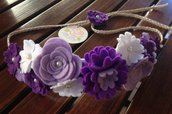 Coroncina Hawaiana a fiori elaborata a mano by Little Rose Handmade
