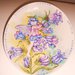 piatto ceramica farfalla dei fiori