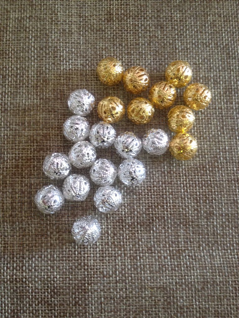2500 Perline Distanziatrici In Metallo 3 Mm - 5 Colori (Oro, Argento, Bronzo) Per Gioielli Fai Da Te