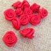 12 roselline in raso per decorazione