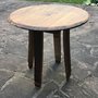 Tavolo in legno fatto a mano ricavato da botte di rovere 