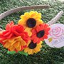 Cerchietto a girasoli by Little Rose Handmade