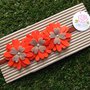 Fascia elastica a fiori arancioni by Little Rose Handmade