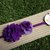 Fascia elastica a pom pom in tono viola by Little Rose Handmade