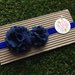 Fascia elastica a pom pom in tono blue by Little Rose Handmade