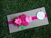 Fascia elastica in tono rosa e fucsia by Little Rose Handmade