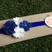 Fascia elastica a fiorelini in tono bianco e blue by Little Rose Handmade