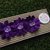 Fascia elastica a tre fiori in tono viola by Little Rose Handmade