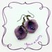 Orecchini con fiori viola 