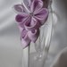 Cerchietto con fiore Kanzashi lilla