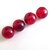 30 Perle CRACKLE GLASS RED PRL72