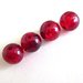 30 Perle CRACKLE GLASS RED PRL72