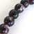 10 Perle vetro variegate color caffè PRL76