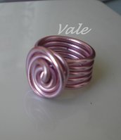 anello metallo rosa