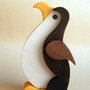 Pinguino in legno colorato - Freddy