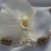 Bracciale chainmail con anellini argento e oro intervallati da perle di vetro brillanti