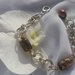 Bracciale chainmail con anellini argento e oro intervallati da perle di vetro brillanti