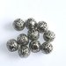 10 Perle filigrana scuro 10 mm  PRL90