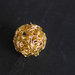 4 Perle TWIST GOLD 18 mm  PRL93
