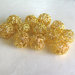 4 Perle TWIST GOLD 18 mm  PRL93