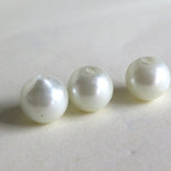 300 Perle Madreperla Artificiali Bianche - Forma Ovale Goccia 8x4 Mm - Perle Con Foro Per Creazioni Fai Da Te - 4